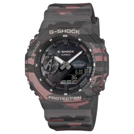 G-Shock Beige Camouflage Band, Analog-Digital Watch