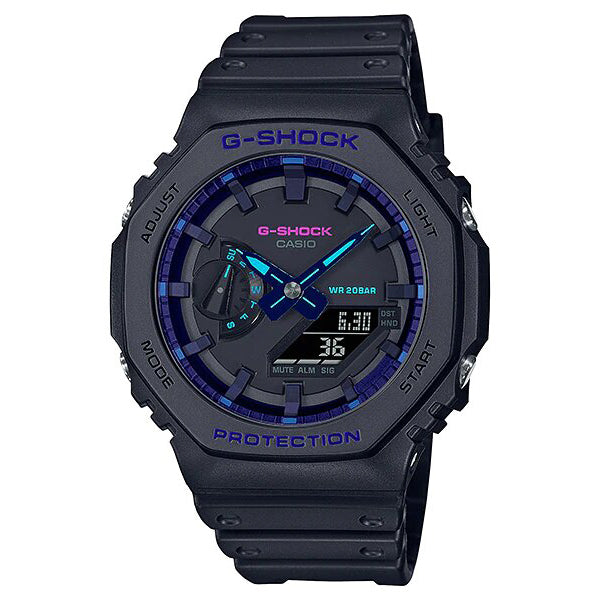 G-Shock Men Resin Black Strap Analog-Digital Watch - GA-2100VB-1ADR-G-Shock-Albatel