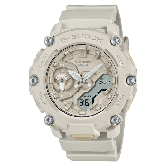 G-Shock Unisex Beige Analog-Digital Silicone Strap Watch