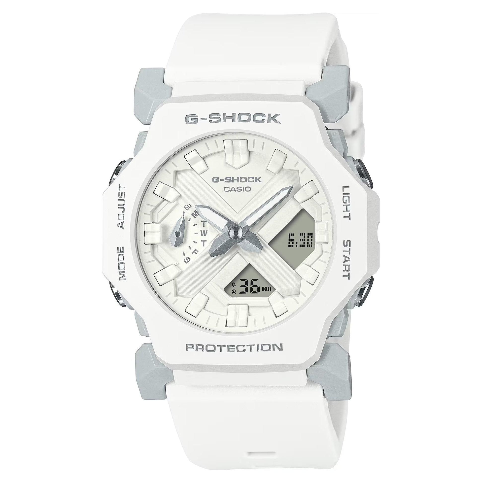 G-SHOCK Analogue-Digital GA2300-7A Watch in White-G-Shock-Albatel