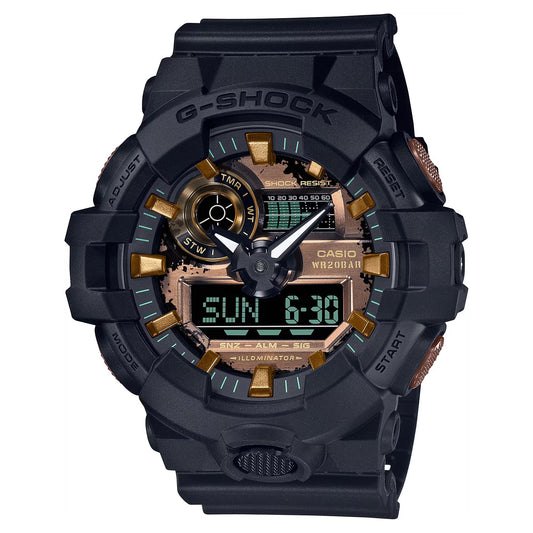 G-Shock Men's Black Analog-Digital Silicone Strap Watch-G-Shock-Albatel