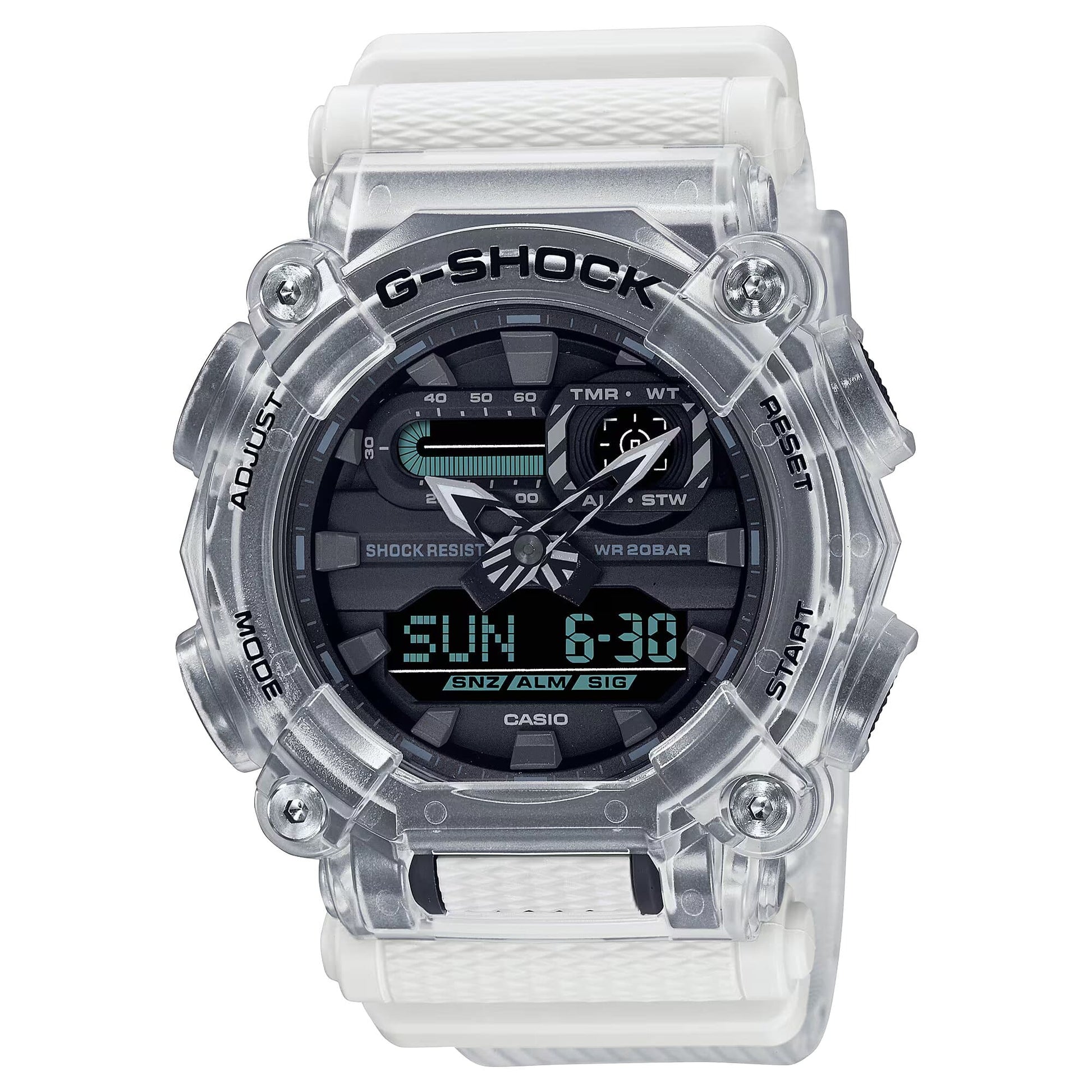 G-Shock Men Resin White Strap Analog-Digital Watch - GA-900SKL-7ADR-G-Shock-Albatel