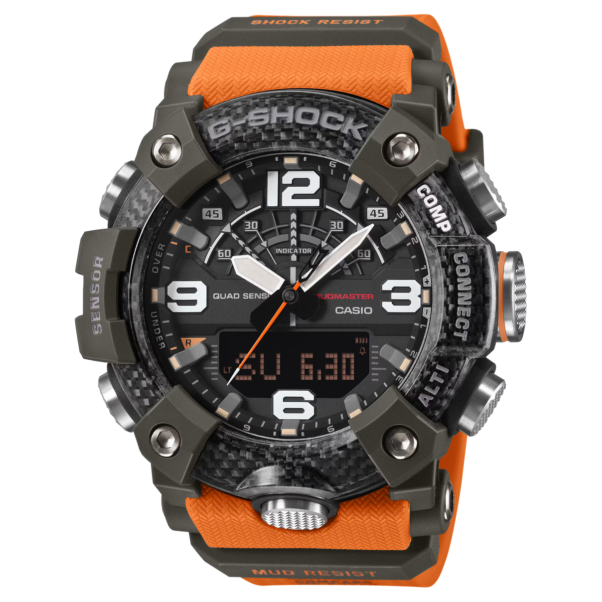 Mudmaster Quad Sensor Yellow Accent Watch