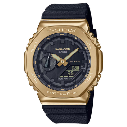 G-Shock Gold IP Black Analog Watch