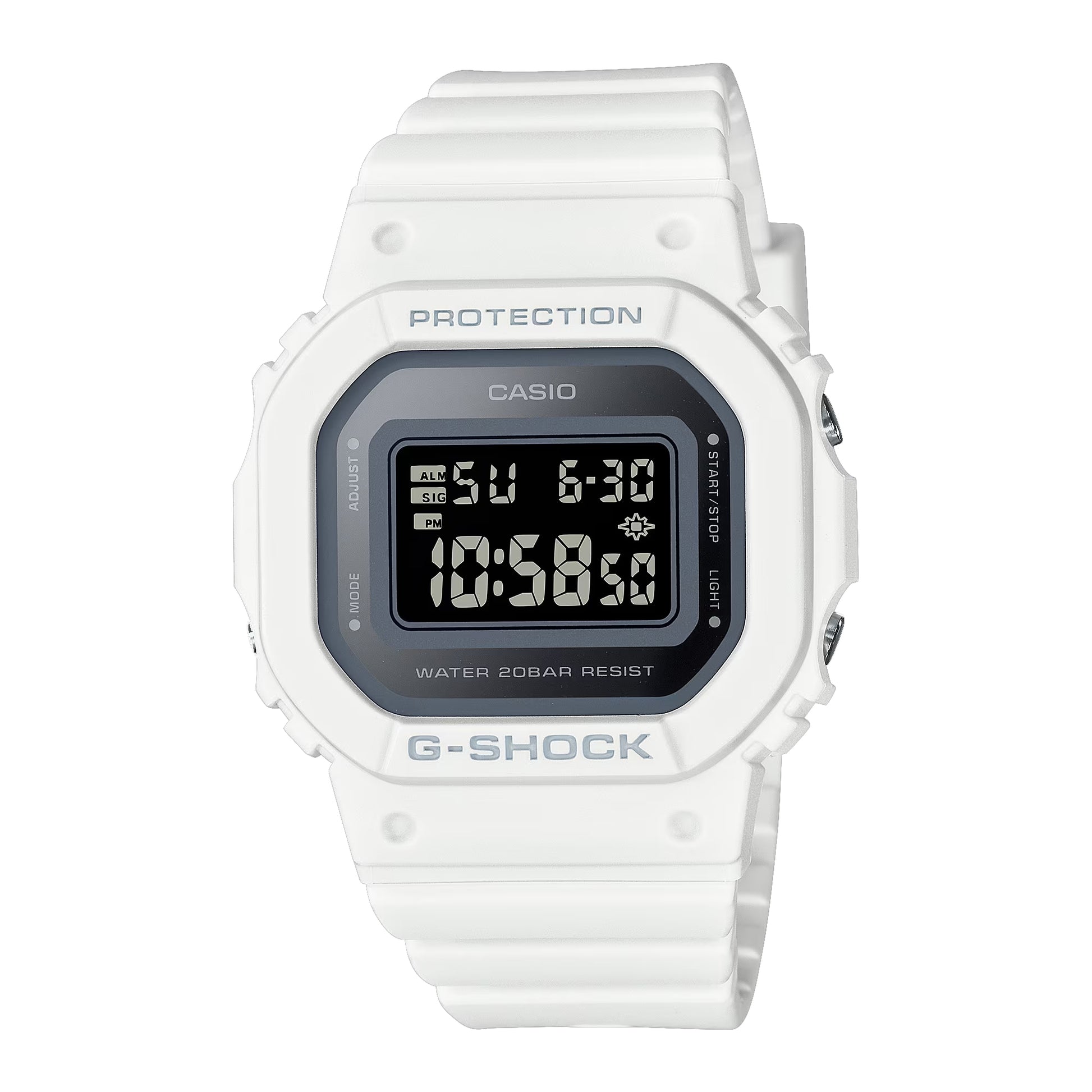 G-SHOCK Women's White Digital Silicone Strap Watch-G-Shock-Albatel