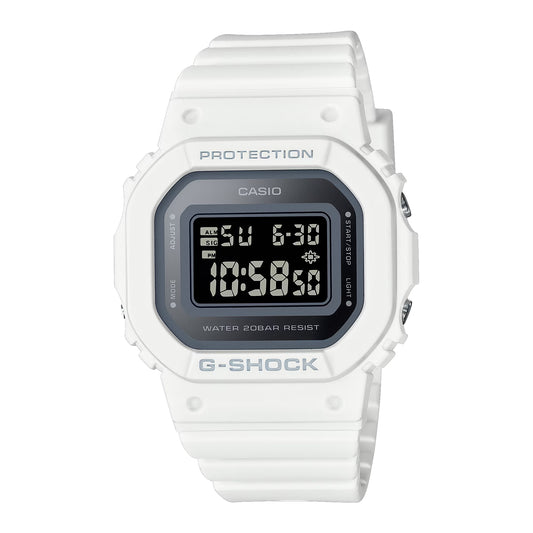 G-SHOCK Women's White Digital Silicone Strap Watch