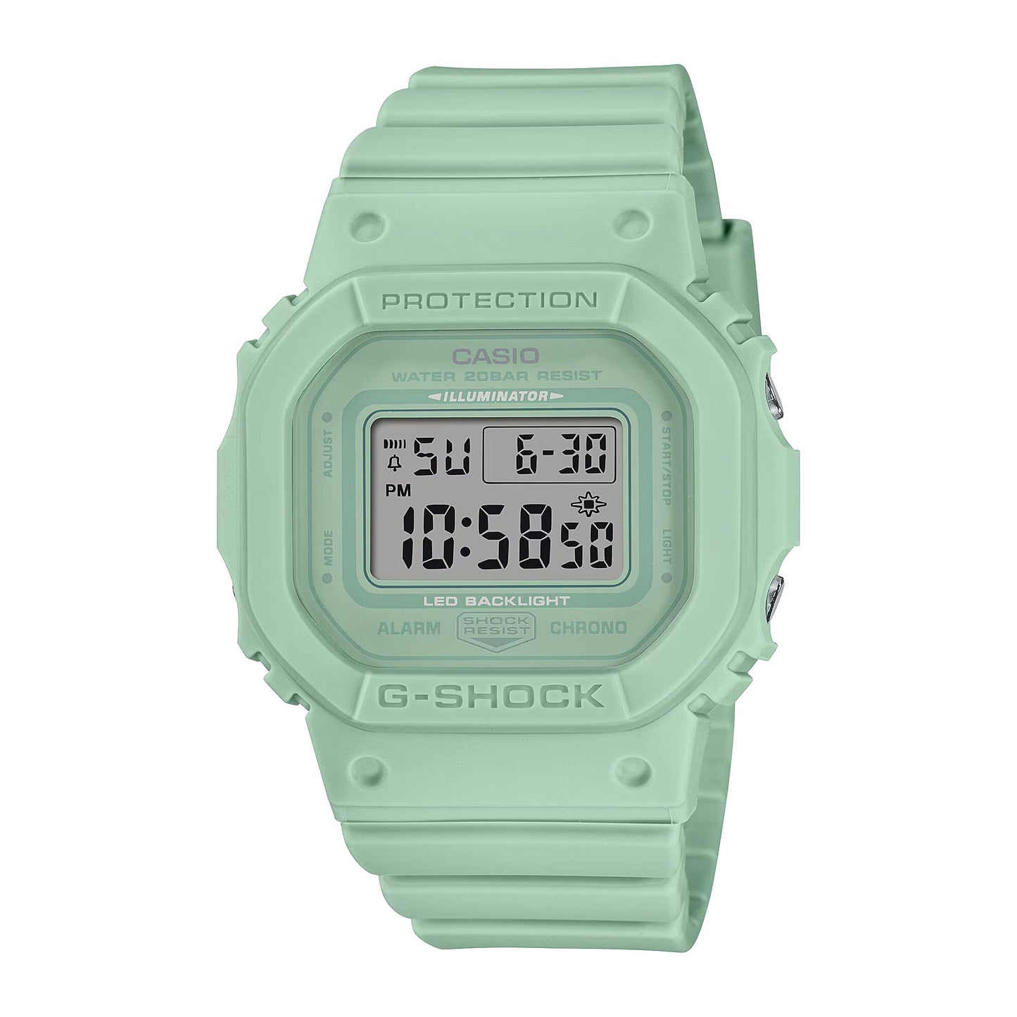 G-SHOCK Women's Green Digital Silicone Strap Watch-G-Shock-Albatel