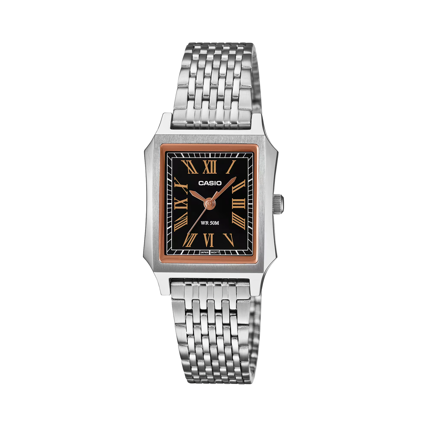 Casio Square Analog Steel Black