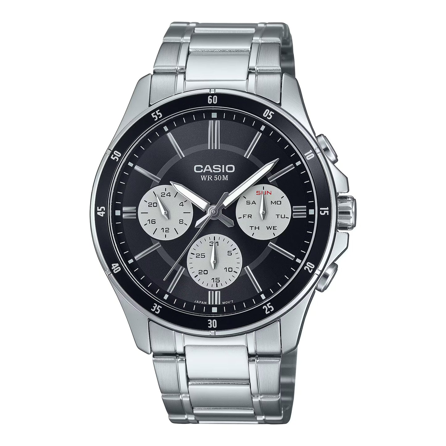 Casio Men's Watch Analog Silver Stainless-Casio-Albatel