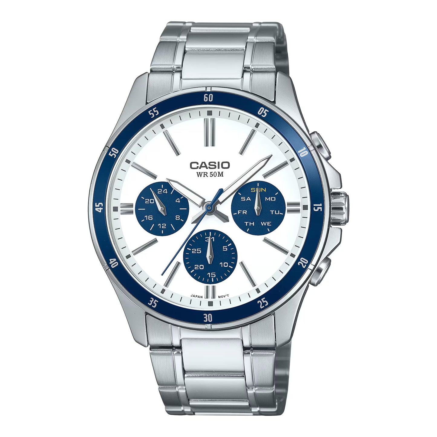 Casio Men's Watch Analog Silver Stainless-Casio-Albatel