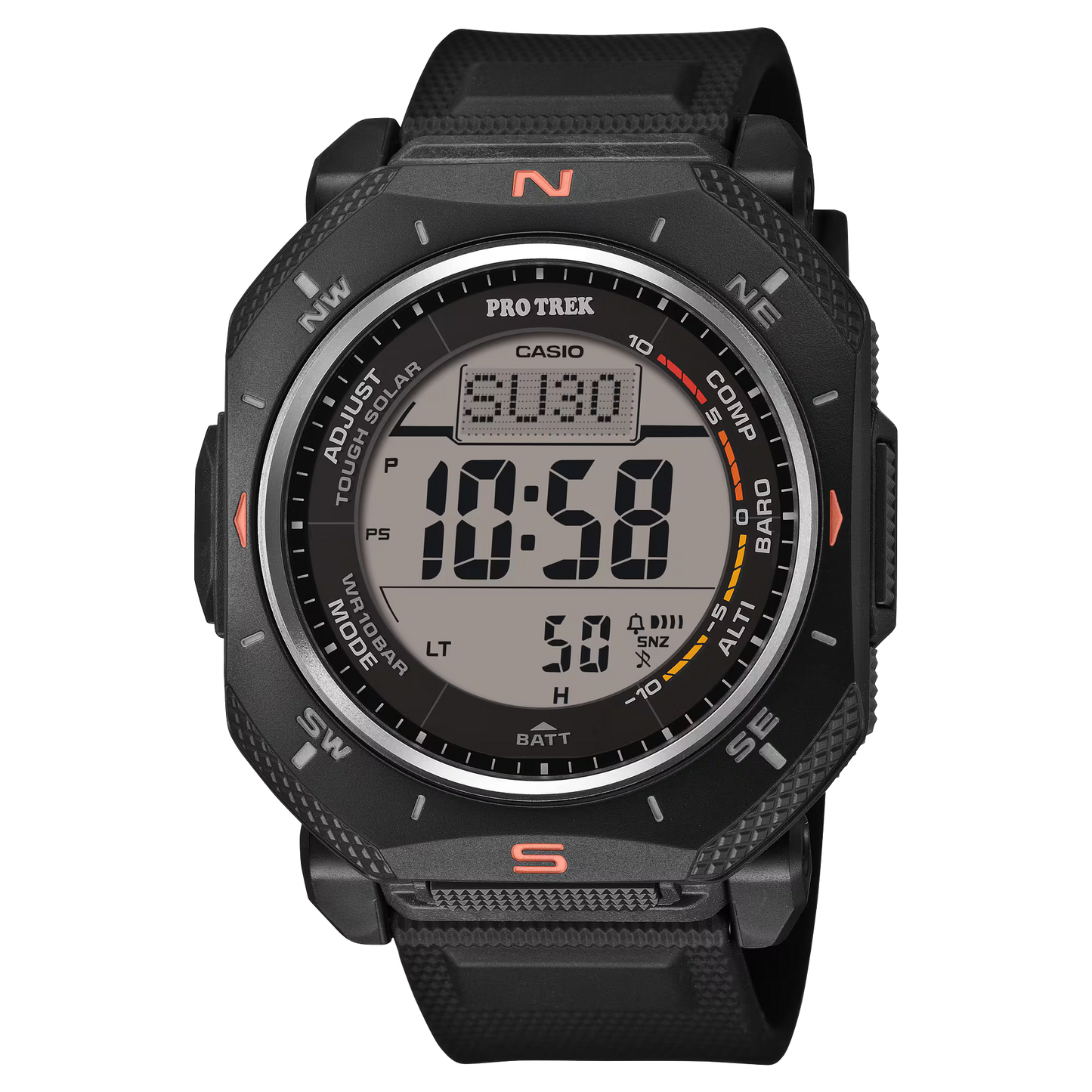 Protrek Digital Black Dial Watch for Men