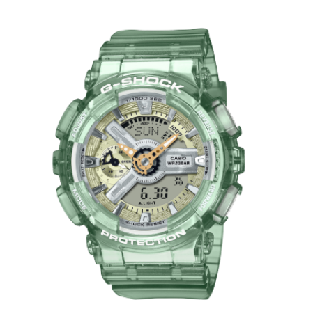 G-Shock Unisex Green Resin Strap Analog-Digital Watch - GMA-S110GS-3ADR-G-Shock-Albatel