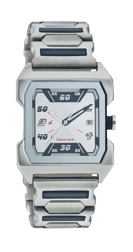 Fastrack Silver Dial Analog Watch for Men-Fastrack-Albatel