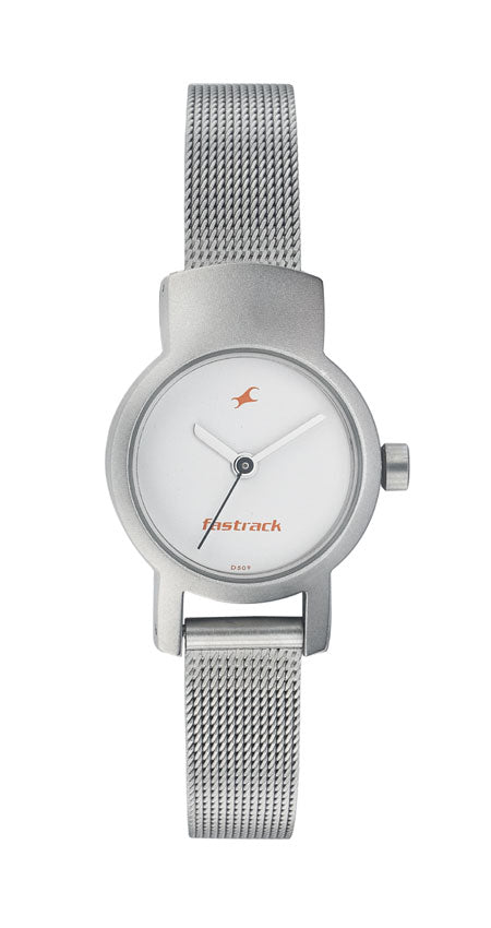 White Dial Analog Watch for Women-Fastrack-Albatel