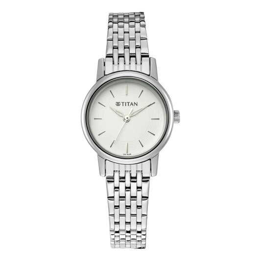 Silver Dial Analog Watch-TITAN-Albatel