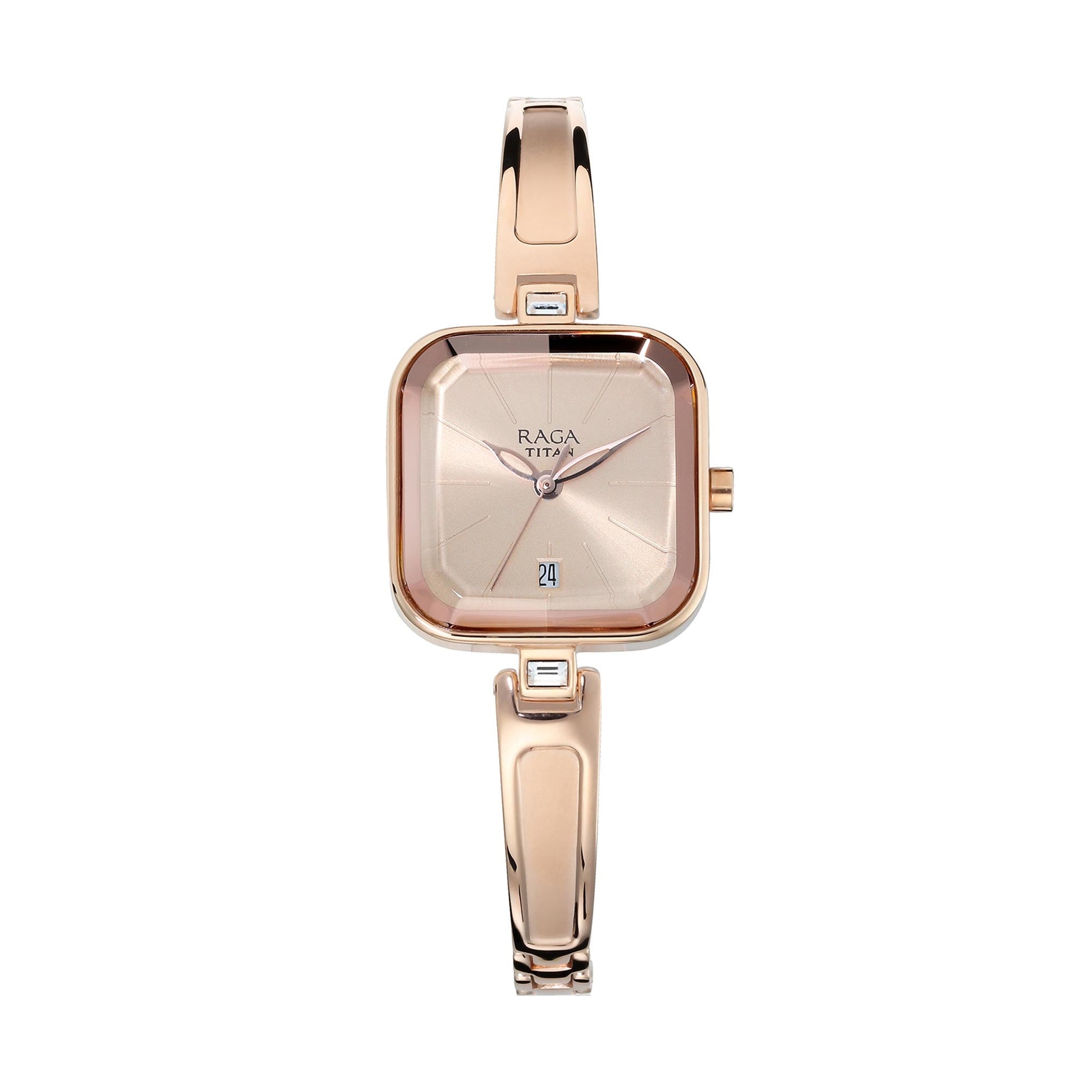 Titan Raga Viva Rose Gold Dial Analog Watch for Women-TITAN-Albatel