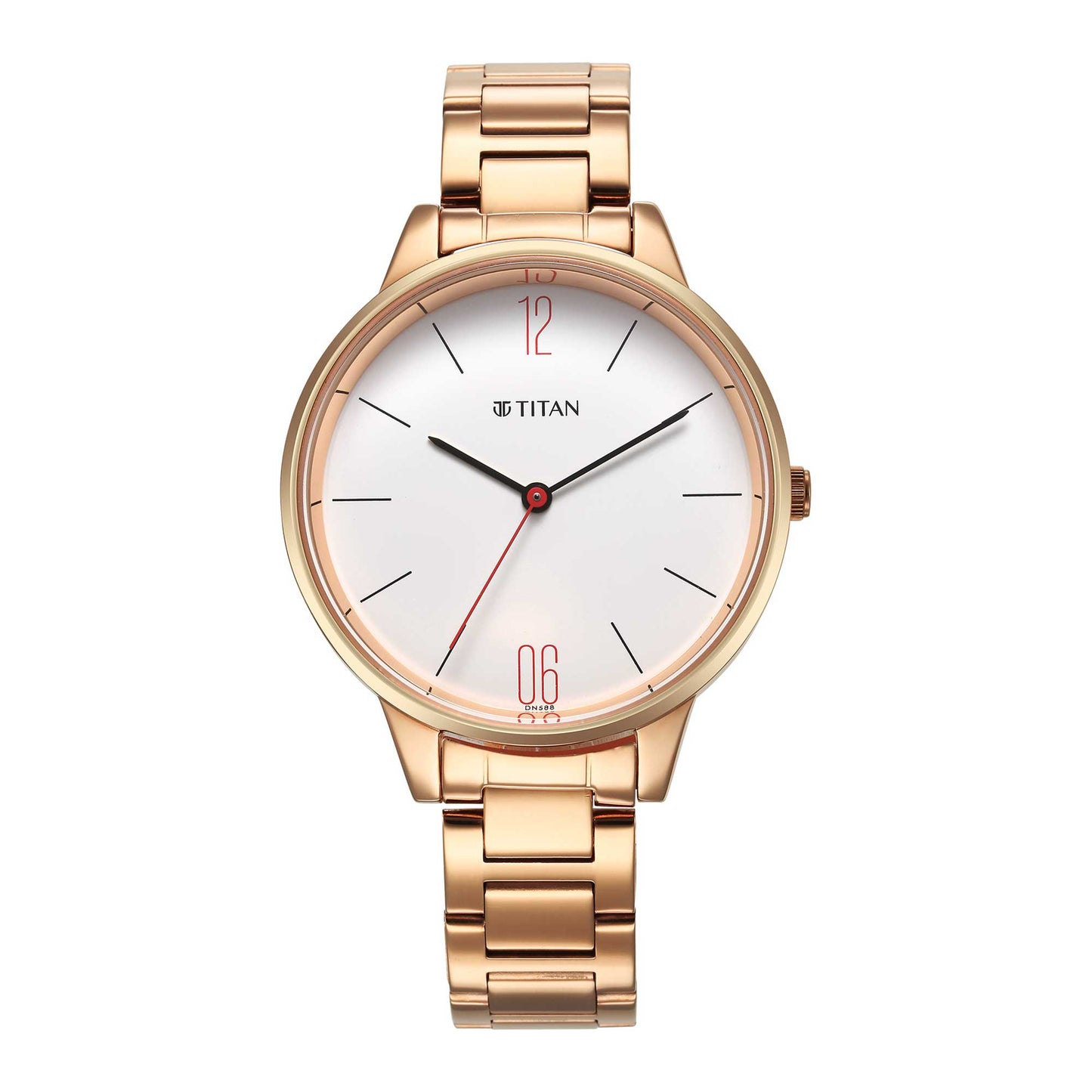 Titan Quartz Analog White Dial Watch for Women-TITAN-Albatel