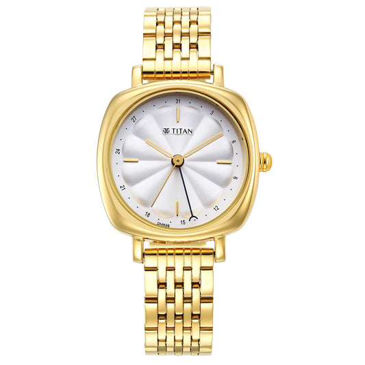 Neo Silver Dial Stainless Steel Strap Watch for Women