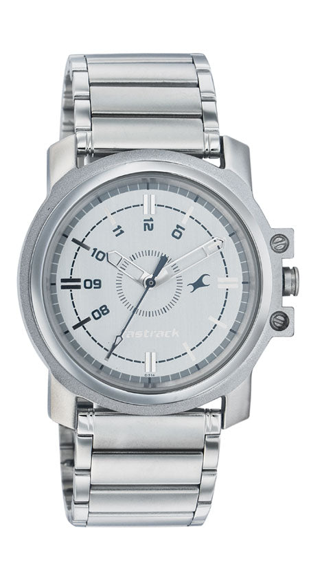 Fastrack Silver Dial Analog Watch for Men-Fastrack-Albatel