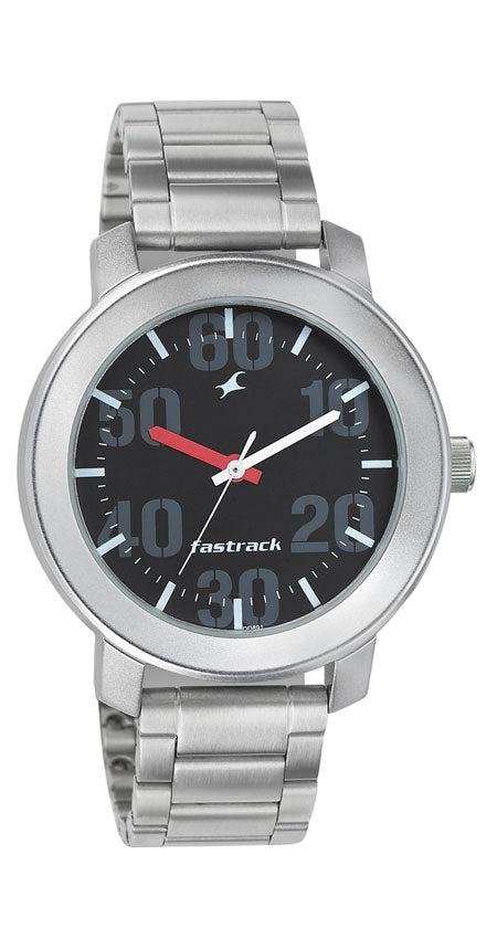 Fastrack Black Dial Analog Watch for Men-Fastrack-Albatel