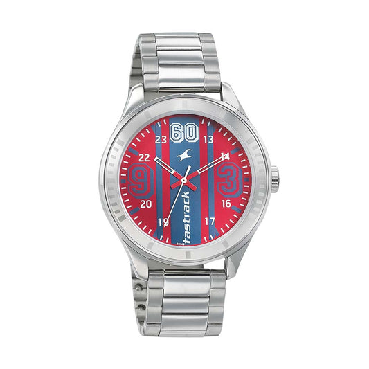 Fastrack Varsity Red Dial Analog Watch for Men-Fastrack-Albatel