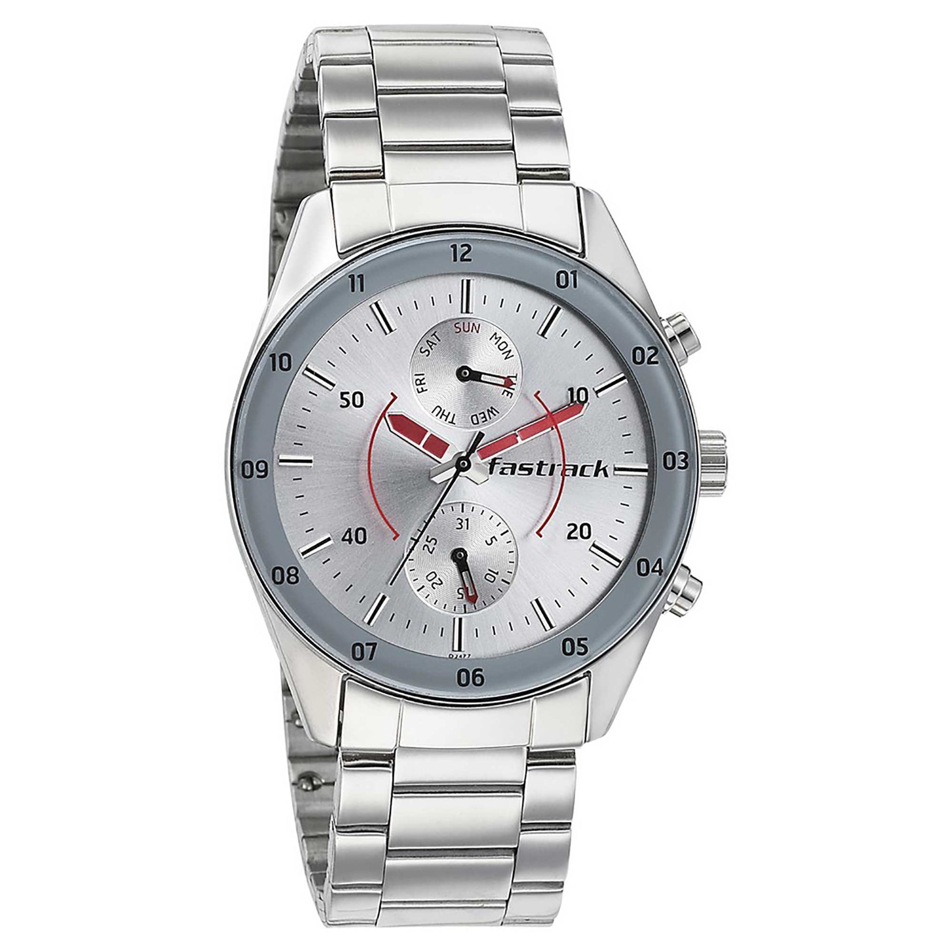 Fastrack Space Analog Silver Dial Men's-Fastrack-Albatel