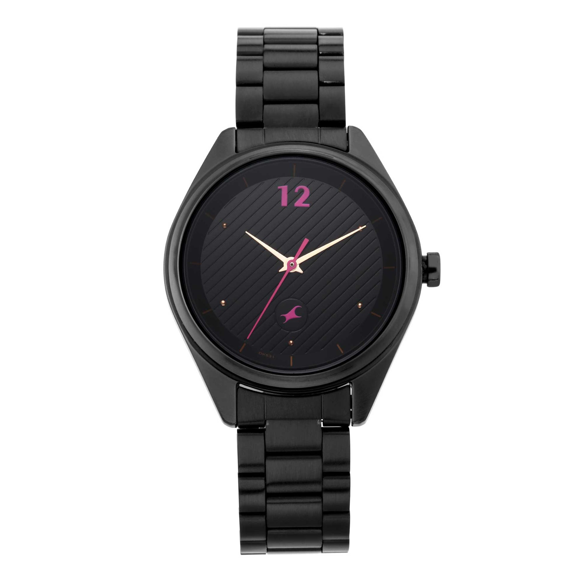 Black Dial Analog Watch-Fastrack-Albatel