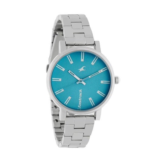 Fundamentals Blue Dial Analog Watch for Women