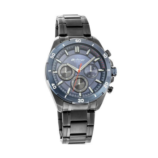 Titan Chronograph Silver Dial Quartz Stainless Steel Strap Men Watch-TITAN-Albatel