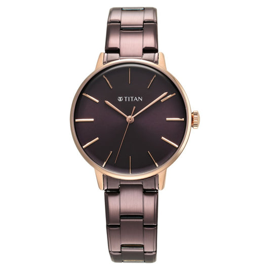 Titan Brown Dial Analog Watch for Women-TITAN-Albatel